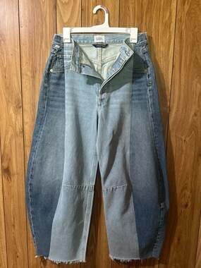 Citizens of Humanity Pieced Horseshoe Wide Leg Barrel Jeans in Fracture